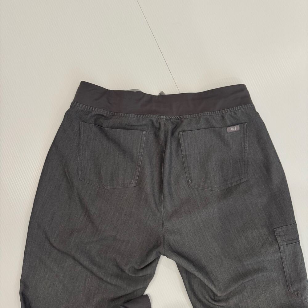 FIGS High Waisted Zamora Jogger Scrub Pants Gray Women's Medium Tall MT Utiulity - Picture 10 of 12